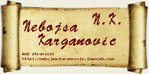 Nebojša Karganović vizit kartica